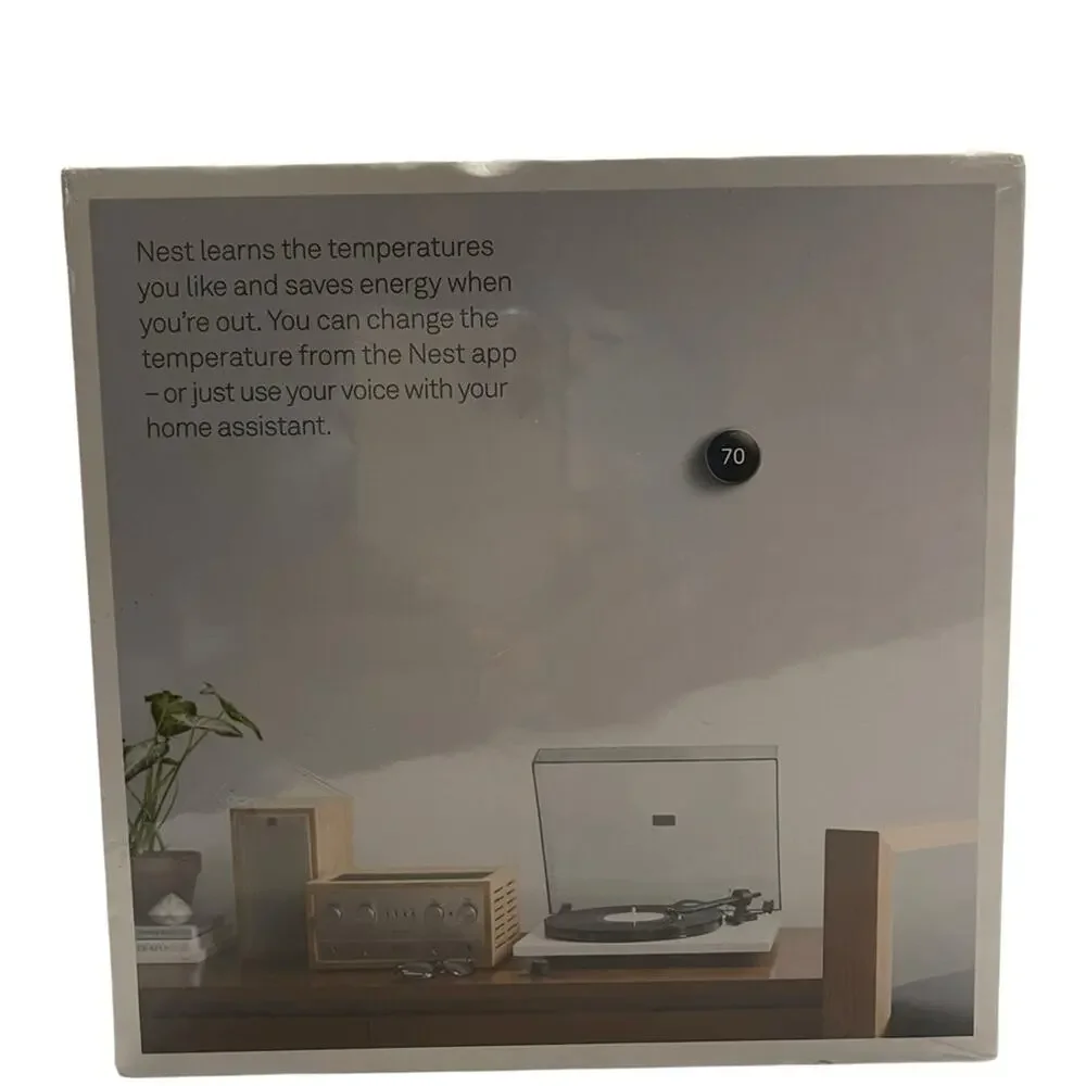 SEALED Google Nest T3007ES - Stainless Steel- Learning Thermostat NST100 - Picture 3 of 6